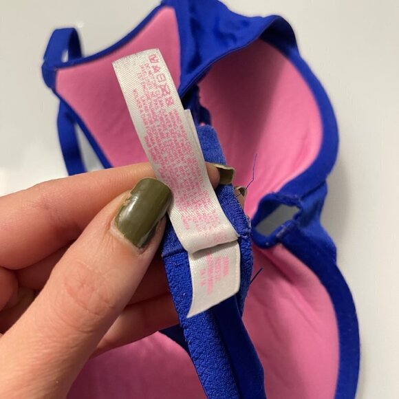 PINK Victoria’s Secret Women’s Blue Wear Everywhere Push Up Bra Size 32C - Picture 5 of 6